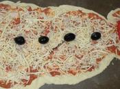 pizza forme bonhomme neige