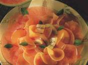 Carpaccio fruits frais fleur d’oranger miel châtaigner