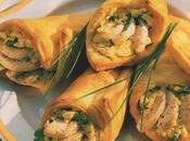 Cornets mimosa boudin blanc truffés bisque homard