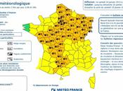 Alerte Météo France place départements vigilance orange Neige Verglas