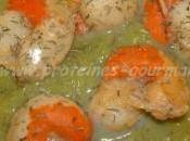 Noix jacques velouté poireaux