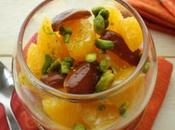 Salade épicée d'oranges dattes