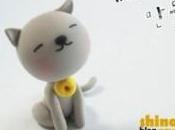 Tuto fimo Chat gris