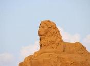 artistes sculptent l'Afrique sable Touquet