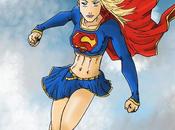 Colorisation Super Girl dans ciel.