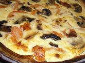 Tarte saumon fumé champignons Paris