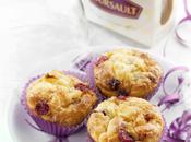 Muffins Pommes, Cranberries Boursault