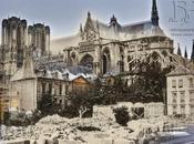 Cathédrale Reims, face sud-est, juste après grande guerre 2013