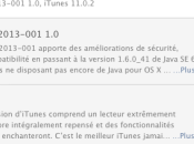 iTunes aussi jour&#8230; Version 11.0.2