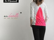 dentelle tee-shirt