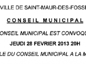 Conseil municipal février 2013