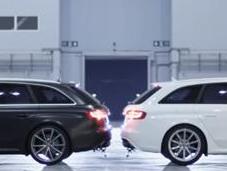 Deux Audi s’affrontent dans duel Paintball
