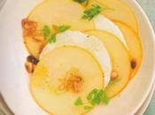 Chèvre frais pommes, vinaigrette miel