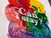 "Can Stay?", illustrations papier Lavanya Naidoo Typographie