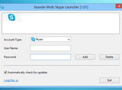 Lancer plusieurs comptes Skype simultanément sous Windows avec Seaside