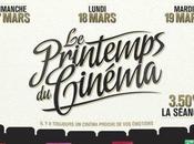 PRINTEMPS CINEMA tourne jours ciné 3.50 euros