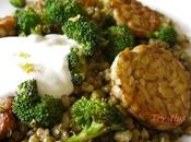 Pan-fried Mung beans with Tempeh