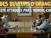 nouvelle campagne pub’ d’Orangina l’homme canon pigeon