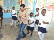 Cote D'ivoire Jamel Debbouze rend visite Case Enfants Fondation Children Africa