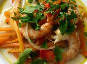 Crevettes camaron nage