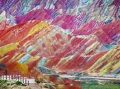 formations rocheuses colorées Zhangye Danxia (Chine)