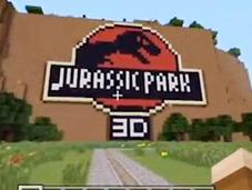 Jurassic Park dans Minecraft