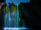 Néon Luminance cascades d’eau fluorescentes