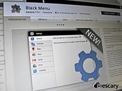 Black Menu pour Chrome: accédez rapidement services Google