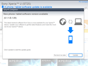 Sony nouveau firmware pour Xperia
