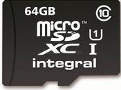 Nouvelle carte mémoire Integral micro SDXC avec haute vitesse transfert