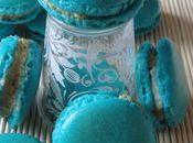 Macarons bleus ganache pistache
