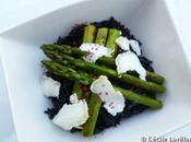 noir chèvre asperges