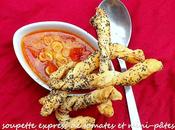 Dîner Express: Soupette Tomates Petites Pâtes, Torsades Feuilletées Graines Pavot