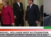 Merkel Hollande miment l'entente