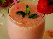 Smoothie fraises babeurre (Lben, lait fermente)