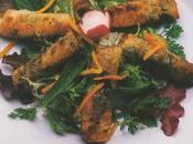 Petits nems d’huîtres verdure