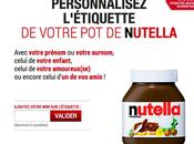 Nutella lance pots personnalisés avec votre prénom