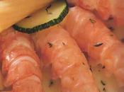 Langoustines courgettes, poivron rouge sarriette