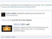 Amazon Facebook créeront cadeau social