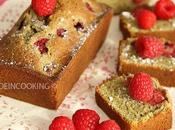 Cake matcha framboises