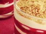 Verrines framboises petit suisse speculoos