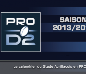 PROD2 calendrier 2013 2014 Stade Aurillacois