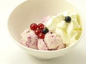 Creme glacee vanille coulis fruits rouges chantilly maison