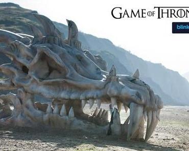 Game of Thrones : Un crane de Dragon géant installé sur une plage