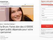 Carla Bruni pétition pour qu'elle rembourse site payé contribuables