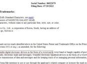 Samsung Galaxy Gear déposé. prévision smartwatch