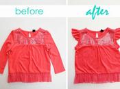 raccourcir manches longues pour faire volantées