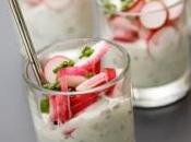 Verrine radis fromage chèvre