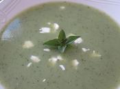 Soupe glacée courgettes féta