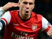 Arsenal Podolski deux mois